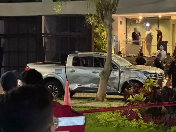 Atentado en urb. Palmeras de El Golf se registró anoche y se escuchó en varios sectores de Trujillo