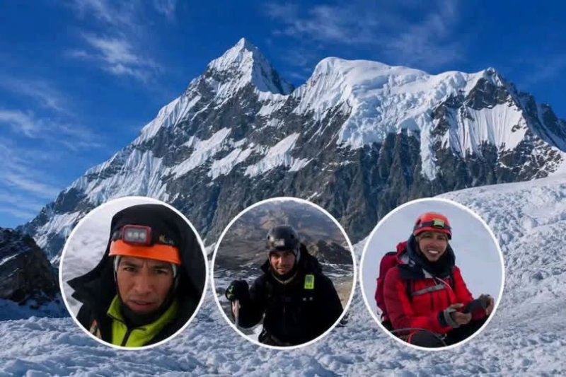 Áncash: imágenes de dron revelan huellas de los tres montañistas desaparecidos ascendiendo el Huascarán