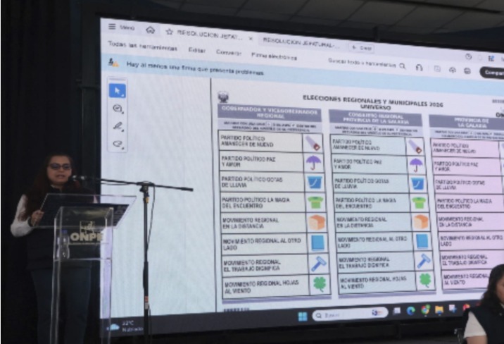 ONPE anuncia que utilizarán seis cédulas distintas en Elecciones Regionales y Municipales