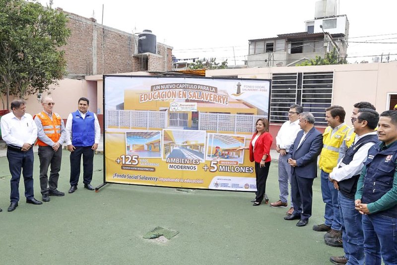 Fondo Social inicia construcción de moderno colegio inicial en beneficio de niños del distrito de Salaverry