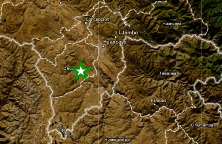 Junín: Chupaca vuelve a temblar, esta tarde se registró sismo de magnitud 4.4