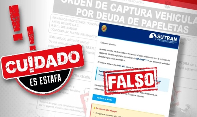 ¡Mucho cuidado: delincuentes usan falsas notificaciones de multas para estafar a conductores!