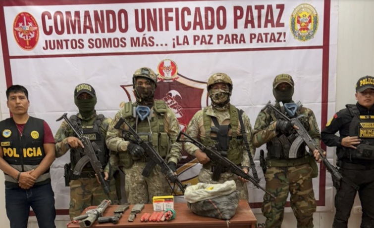 La Libertad: Cupaz incautó mil explosivos y seis fusiles en la provincia de Pataz
