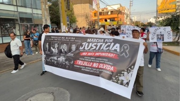 Trujillo: familiares de víctimas del secuestro de minero exigen celeridad en las investigaciones