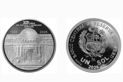 BCRP lanza nueva moneda de plata de S/ 1 por los 200 años del Ministerio de Justicia