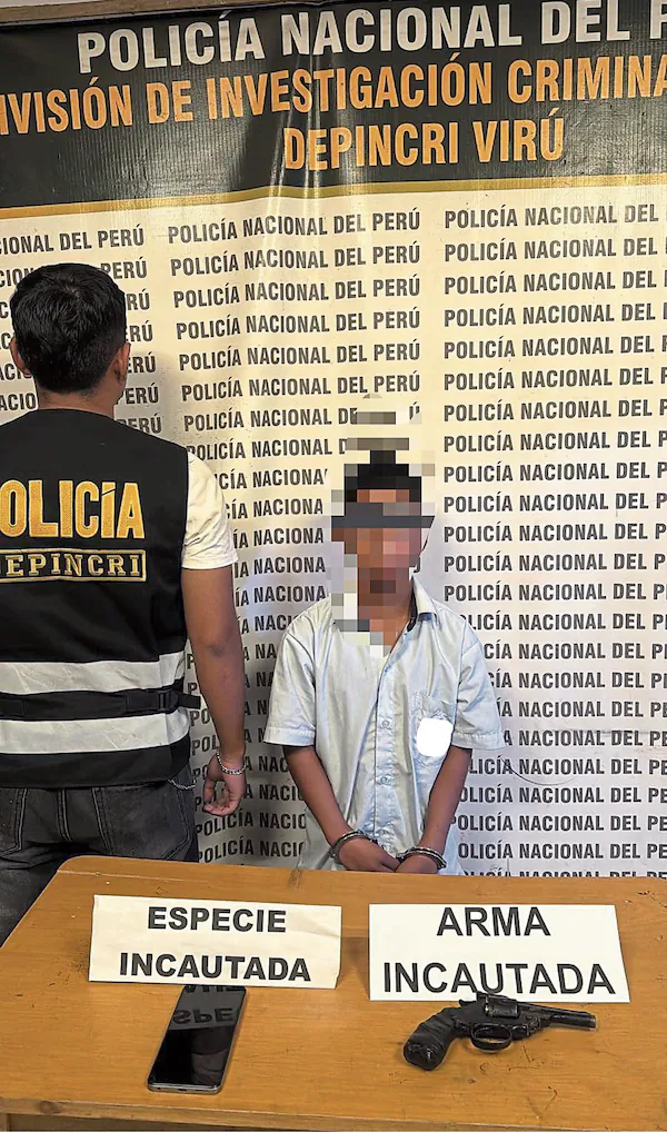 La Libertad: la PNP detiene a 9 escolares con armas de fuego