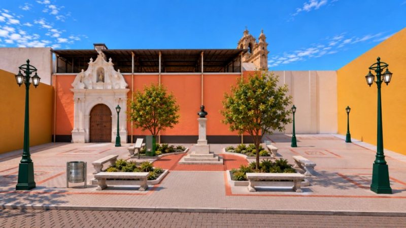 Trujillo: embellecimiento de la plazuela La Merced tiene el 50% de avance