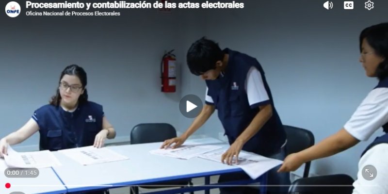 ONPE contabiliza actas conforme recibe resoluciones de los JEE