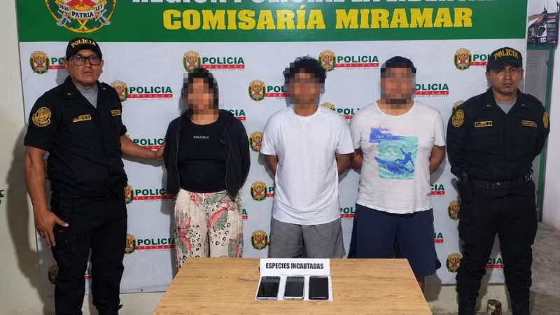 Capturan a integrantes de la banda criminal “Los Charrúas del Norte” por extorsión en Trujillo