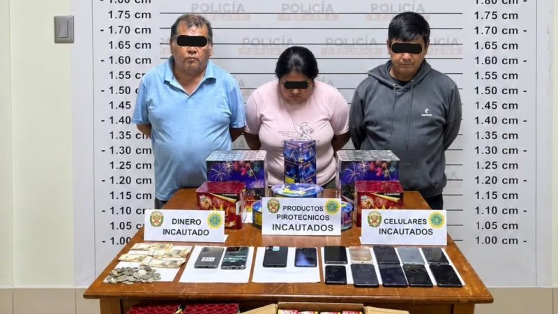 Detienen a presuntos integrantes de la banda delictiva “Los Grandes de la Pirotecnia” en Trujillo