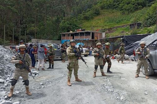 Fuerzas del orden intervienen a sujetos que intentaron secuestrar a mineros en Pataz