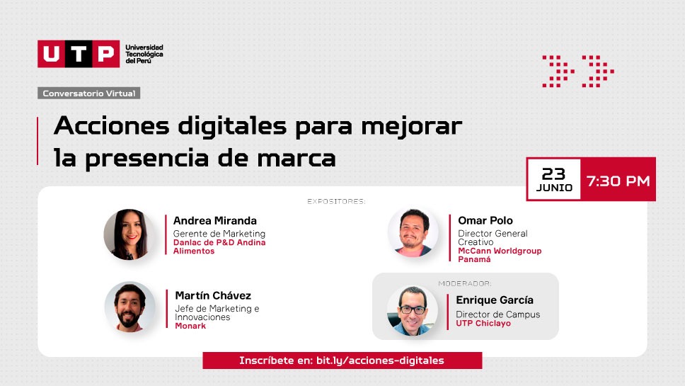 Expertos analizarán las acciones digitales para mejorar la presencia de marca 