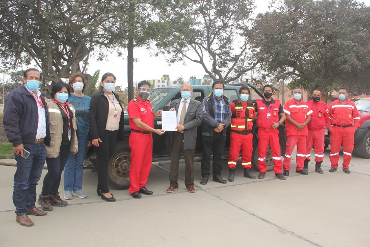 Se fortalece alianza estratégica entre Chavimochic y Compañía de Bomberos