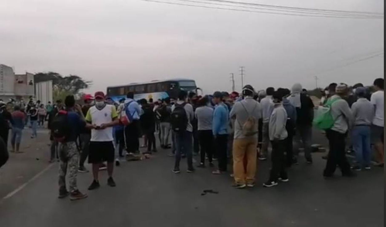 Chao: vuelven a bloquear la Carretera Panamericana por muerte de obrero