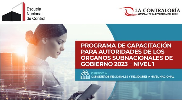Contraloría ofrece programa de capacitación para regidores y consejeros regionales