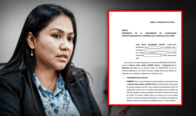 Presentan denuncia constitucional contra Heidy Juárez por presunto recorte de sueldos de trabajadores