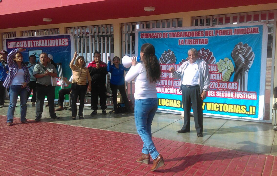 La Libertad: Trabajadores del Poder Judicial inicial huelga de hambre