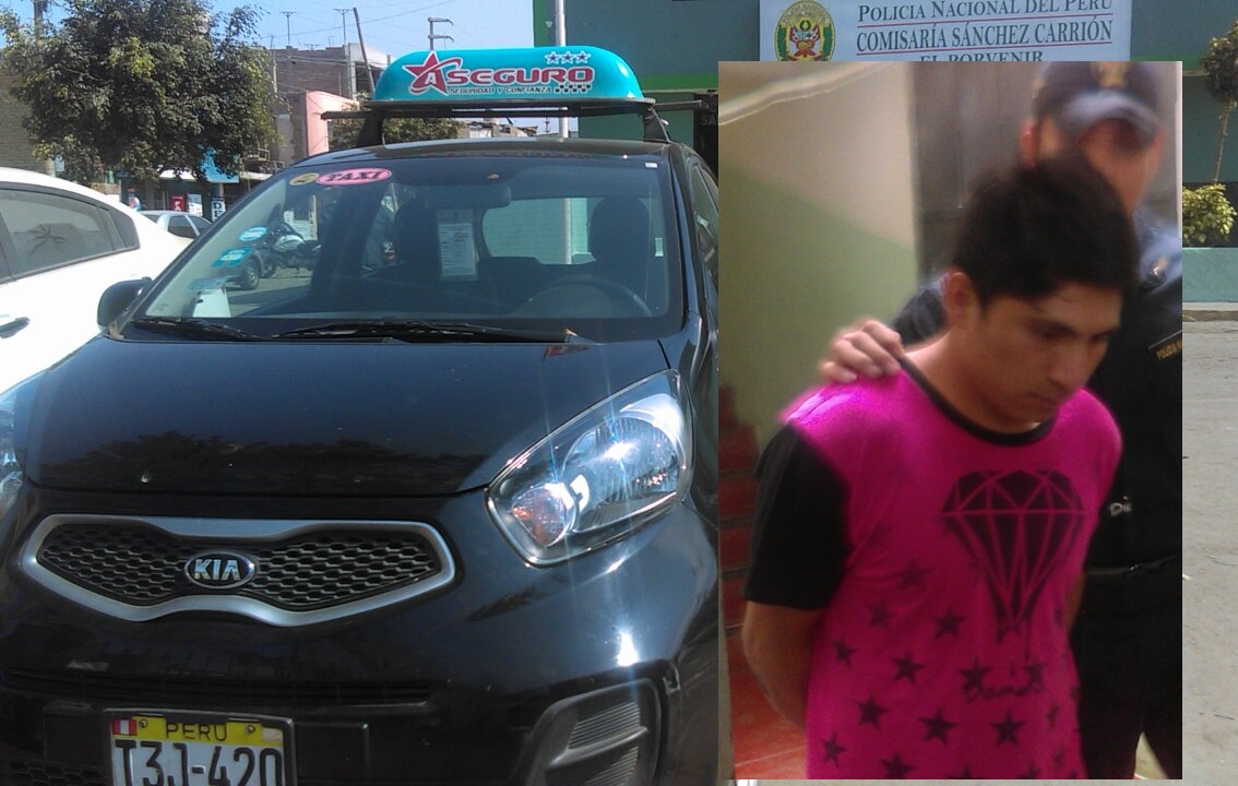 Detienen a sujeto por guardar taxi robado en El Porvenir