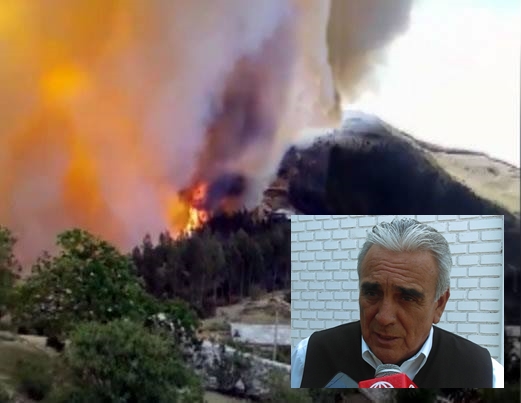 Sierra liberteña arde por incendios forestales