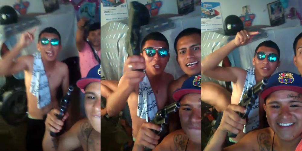 Trujillo: único intervenido de asalto frustrado en el BBVA, se lucía en vídeos con armas de fuego