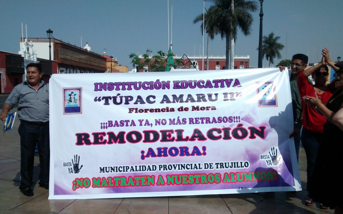 Florencia de Mora: Piden remodelación de colegio declarado en alto riesgo