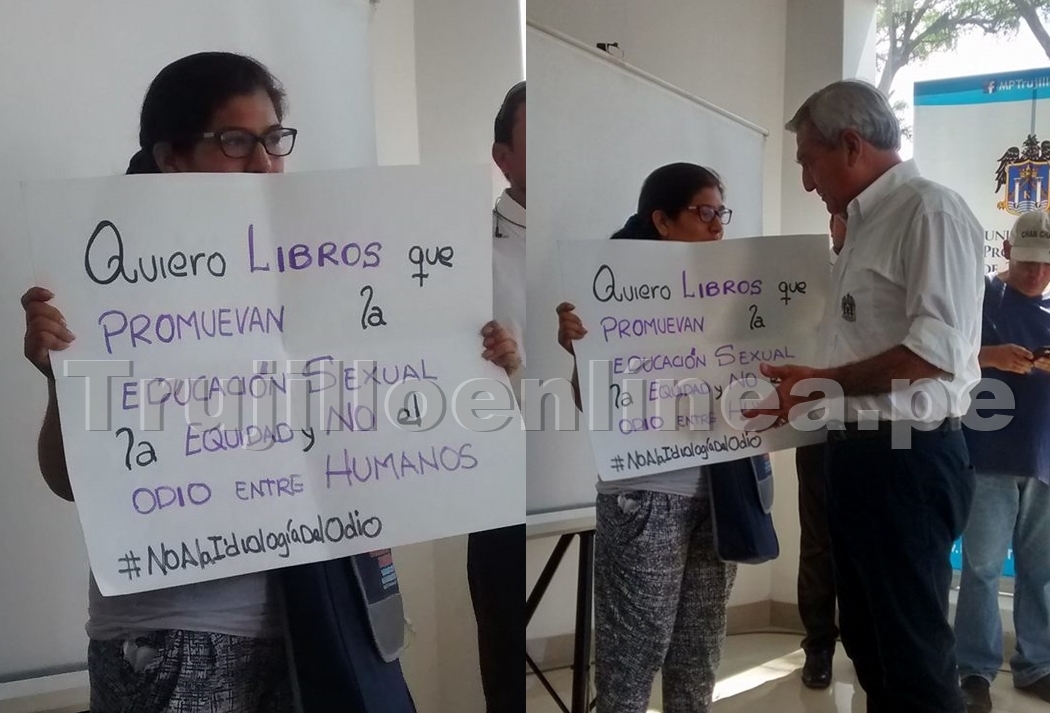 Joven interrumpe mesa de trabajo con Luciana León para reclamarle por proyectos de ley