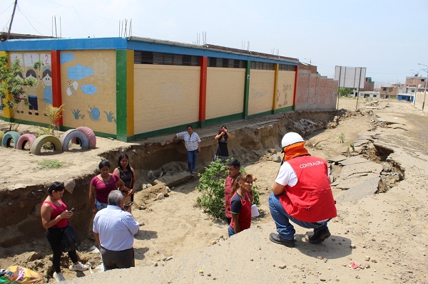 Contraloría evidencia daños en seis colegios de Trujillo por el ciclón Yaku