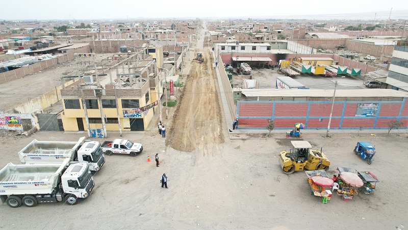Trujillo: inician trabajos de afirmado en la avenida San Juan en El Milagro