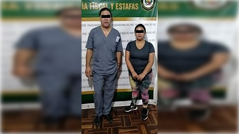 Detienen a presuntos falsos médicos en consultorio frente al hospital Belén