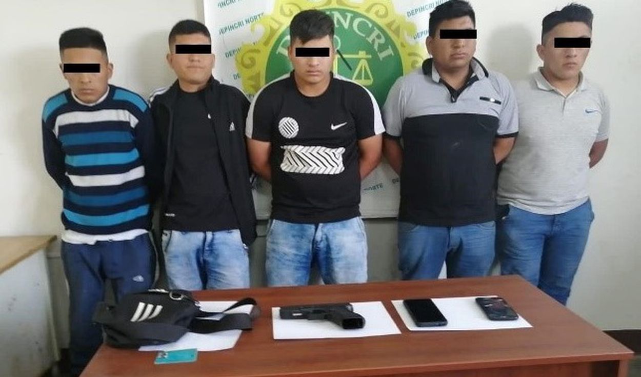 La Esperanza: Detienen a cinco integrantes de presunta banda de raqueteros ‘Los Ñatitos”