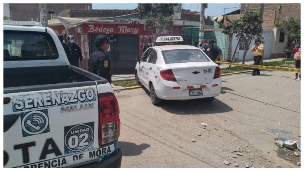 Florencia de Mora: Delincuentes atacan a balazos a un taxista 