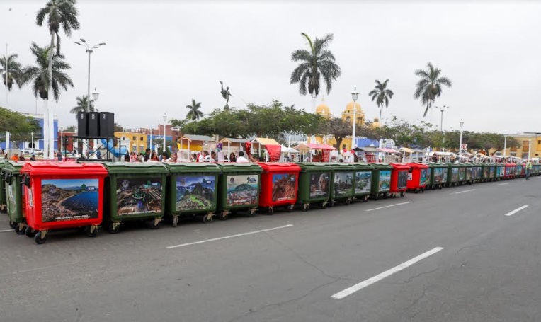 Llegaron 500 contenedores más para seguir mejorando la limpieza de la ciudad de Trujillo