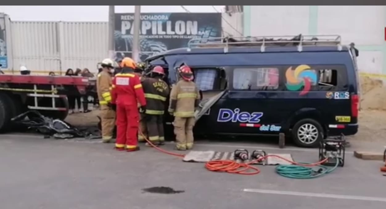 Tres personas mueren en accidente de tránsito en puente Moche