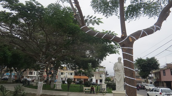 La Noria: parque Los Filósofos es mejorado por la municipalidad el Segat