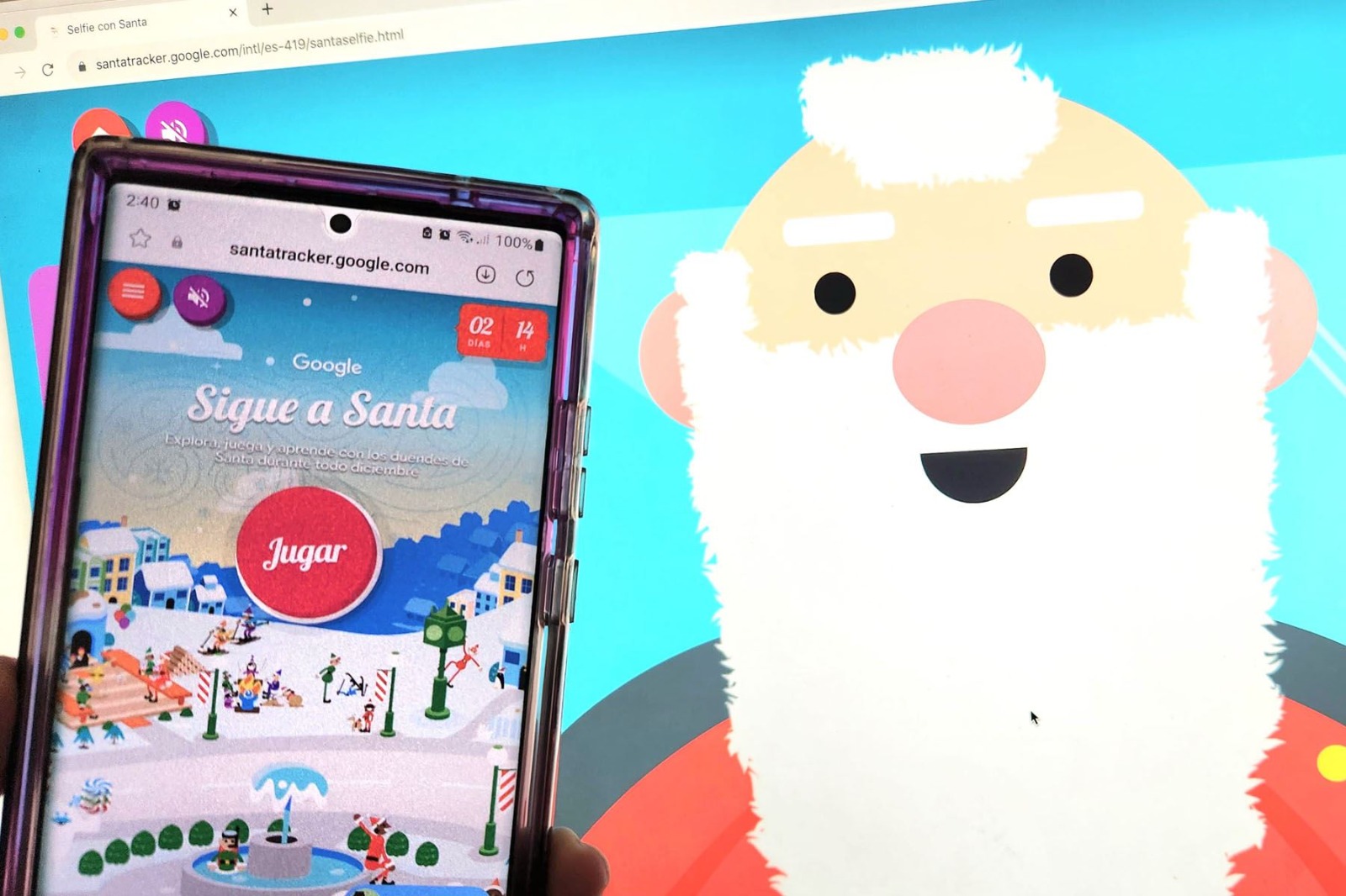 Google habilitó el recorrido de Papá Noel en esta Navidad