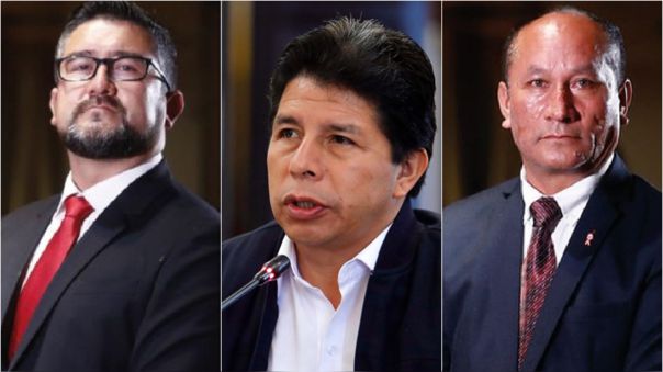 Fiscalía pidió 36 meses de prisión preventiva contra Pedro Castillo, Juan Silva y Geiner Alvarado