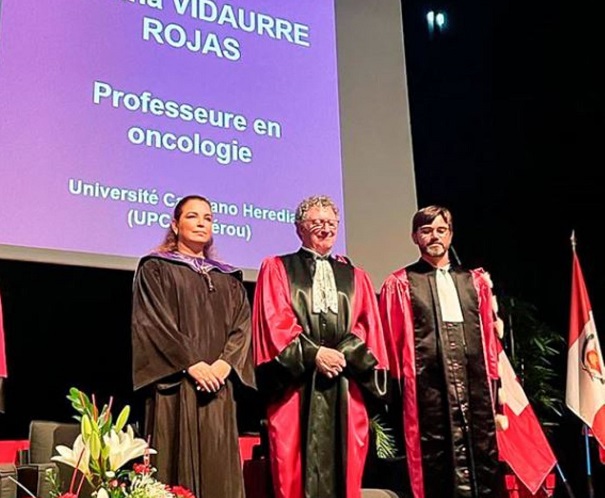 Universidad de Francia distingue a oncóloga peruana con el doctorado Honoris Causa