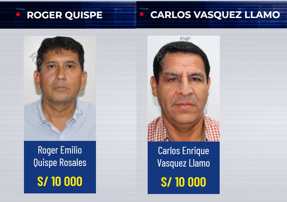 Trujillo: ex alcaldes de APP ingresan a lista de más buscados,ofrecen 10 mil soles por su captura