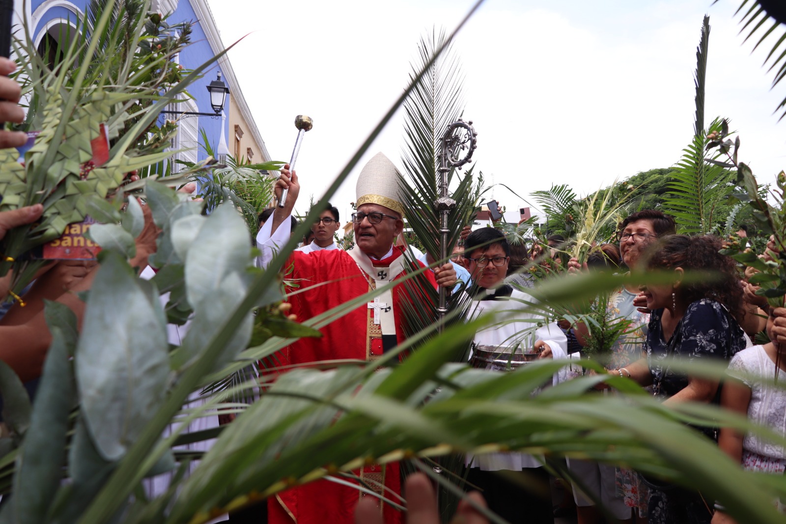 Arzobispo de Trujillo bendijo los ramos y presidió la Santa Misa