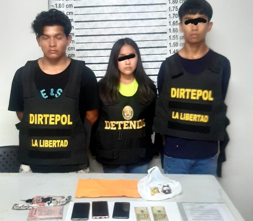 Caen los Pitufos de Wichanzao extorsionando a empresario en La Esperanza