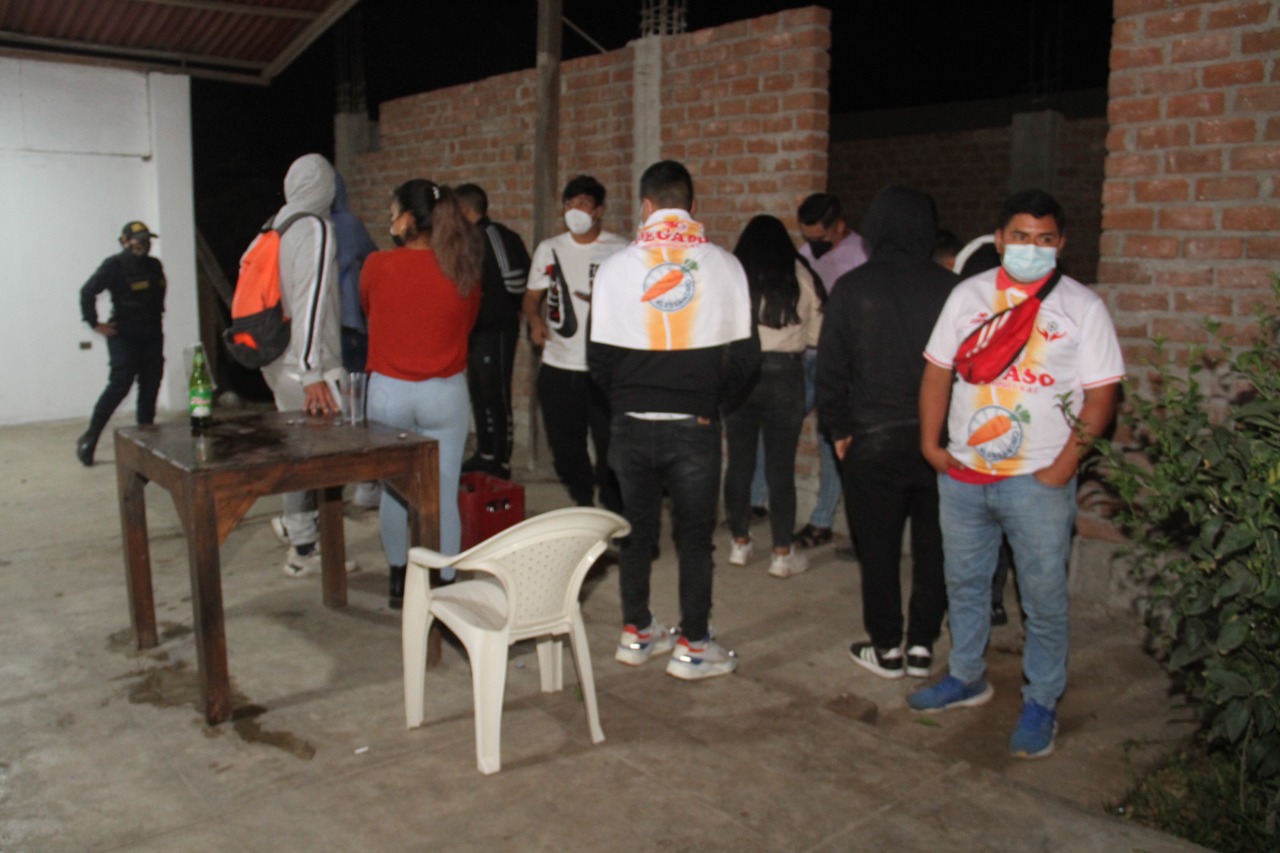 Trujillo: más de 100 intervenidos en fiesta covid realizada en Moche 