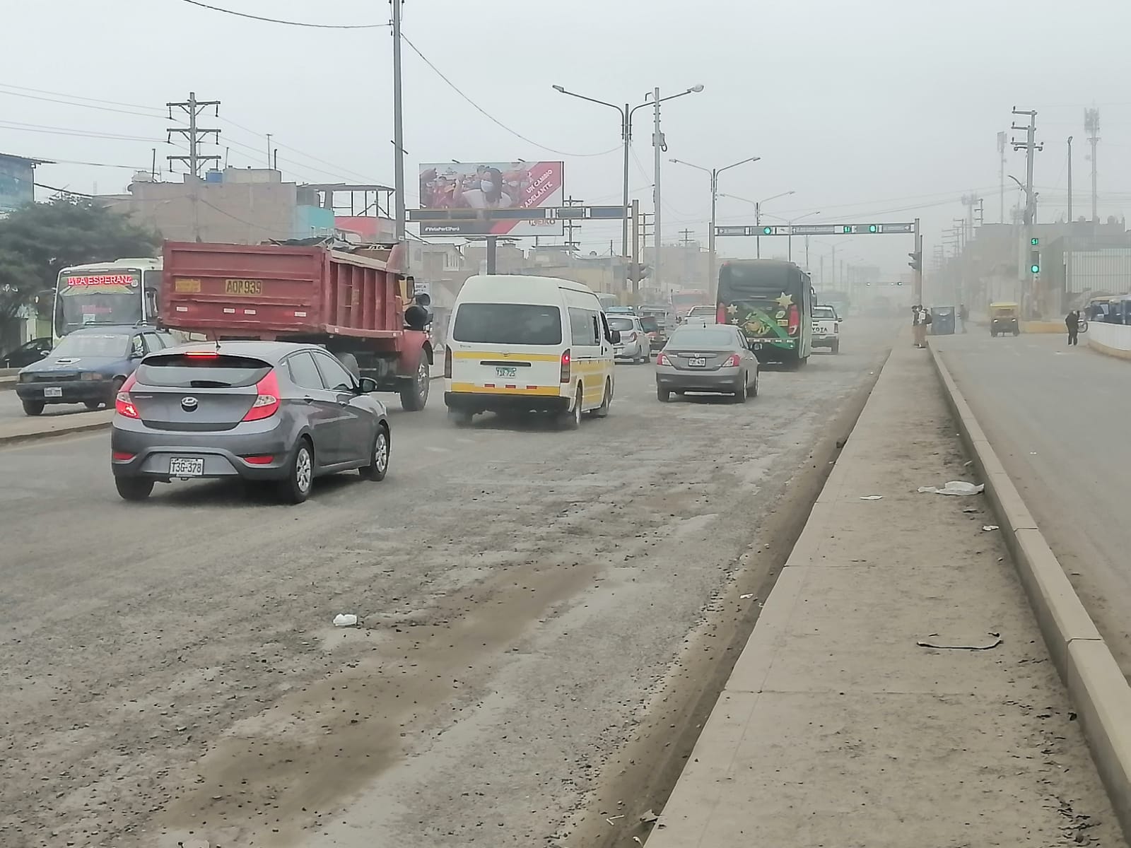 La Esperanza: Av. Condorcanqui quedó destruida por lluvias