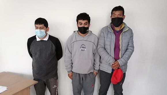 La Esperanza: Detienen a tres sujetos dedicados al robo de autopartes 