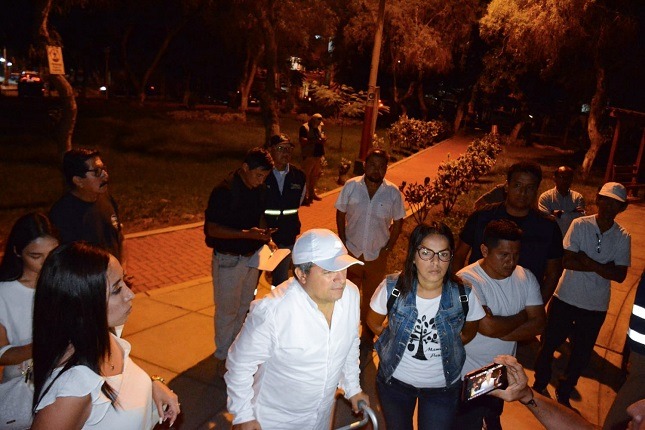 Parques de Trujillo tendrán mejor iluminación y seguridad, anuncia alcalde