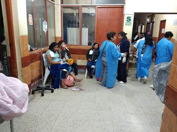 Chimbote: heridos de choque frontal en Guadalupito son atendidos en el hospital La Caleta