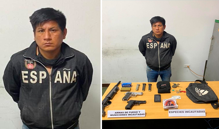 El Porvenir: cae extorsionador que guardaba arsenal en vivienda