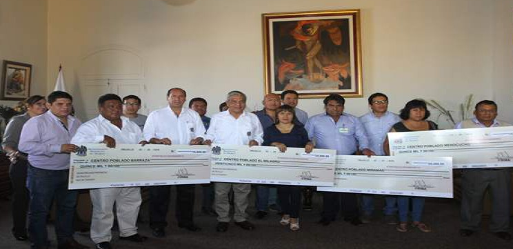 Municipio de Trujillo entregó fondo presupuestal a seis centros poblados