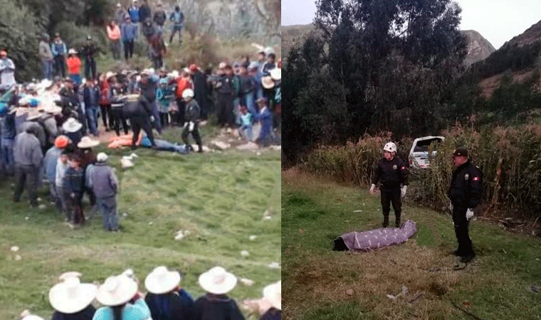 Dos personas mueren en despiste de combi en provincia liberteña de Sánchez Carrión