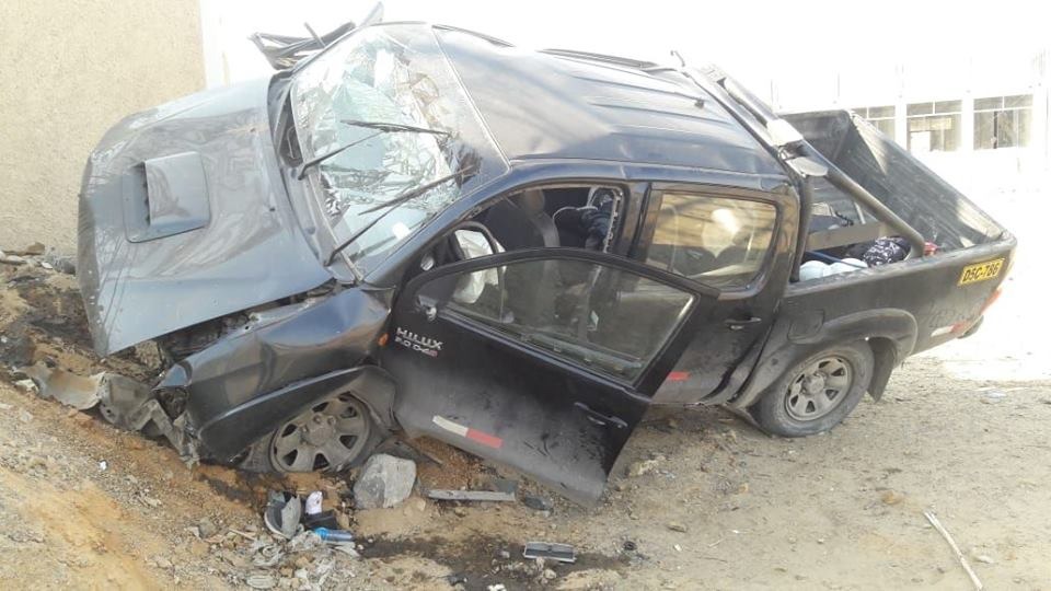 La Libertad: un muerto y dos heridos deja despiste de camioneta en Chicama