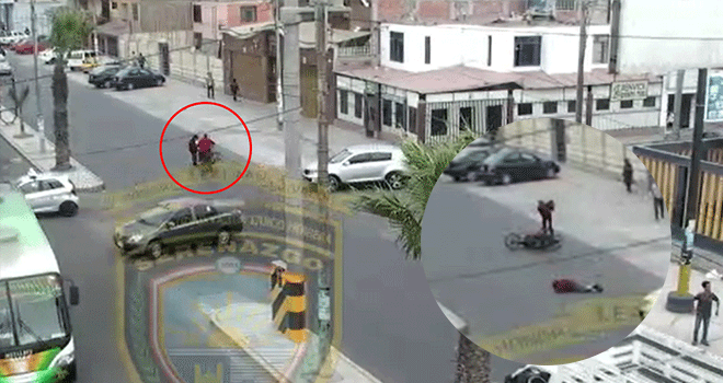 Motociclista atropella a transeúnte en avenida Larco por ir a velocidad 